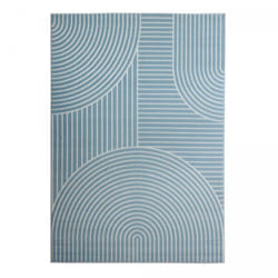 Jadorel - Tapis salon et chambre 120x170 bleu rectangle tissé motif géométrique AF2 arcrol