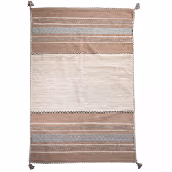 Un Amour De Tapis est une PME française, son entrepôt est en Essonne. tapis kilim 80x150 rectangle fait main en coton beige e ...