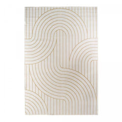 Dezenco - Tapis extérieur, kilim reversible LYN2 bc reversible 120x170 jaune et crème
