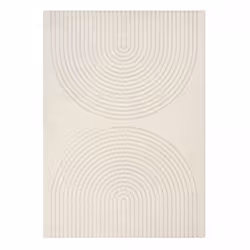 Un Amour De Tapis est une société française. Tapis salon DEMILU 140x200 cm Crème - Tapis Cuisine doux et soyeux par Un Amour  ...