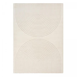 Unamourdetapis - Tapis salon demilu 140x200 cm Crème - Tapis Cuisine doux et soyeux