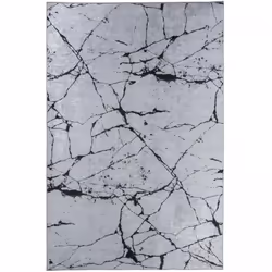 Un Amour De Tapis est une PME française, son entrepôt est en Essonne. tapis de cuisine 80x120 MARB Gris, facile d'entretien p ...