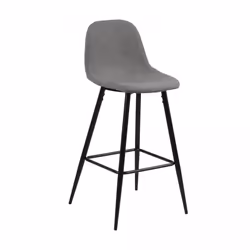 Lot de 2 tabourets de bar MIMOU - noir - 47x51x101cm