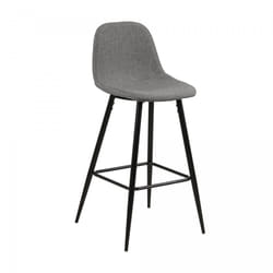 Lot de 2 tabourets de bar MIMOU - noir - 47x51x101cm