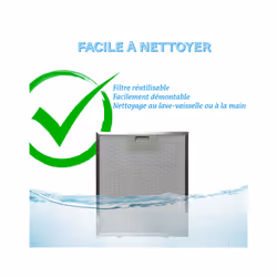 Beldeko Greta 60 Hotte murale 210 m³/h classe D Noir - Vue supplémentaire 4