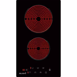 BELDEKO - Plaque Vitrocéramique 2 foyers 3000W - Minuteur commande tactile