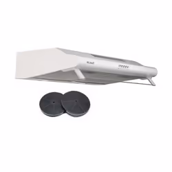 BELDEKO - Hotte Casquette / Visière 60 cm BLANC 240 m3/h  2 Filtres à charbon