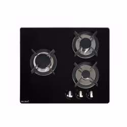 Beldeko TG3V-148 plaque Noir, Métallique Intégré 60 cm Gaz 3 zone(s) - Vue supplémentaire 4