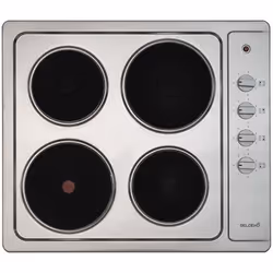 Beldeko TE41-151, Acier inoxydable, Intégré, 59 cm, Plaque scellée, Acier inoxydable, 4 zone(s)