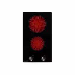 Beldeko TV2V-152, Noir, Intégré, 29.5 cm, Céramique, Verre-céramique, 2 zone(s)