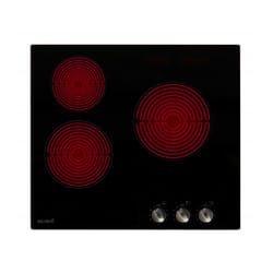 Beldeko TV3V-153 plaque Noir Intégré 59 cm Céramique 3 zone(s)