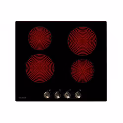Beldeko TV4V-154, Noir, Intégré, 59 cm, Céramique, Verre-céramique, 4 zone(s)
