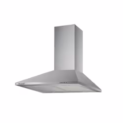 Beldeko HOTTE DE CUISINE DÉCORATIVE INOX 60CM -TRIANGLE - PYRAMIDE 338 m3/h - EVACUATION OU RECYCLAGE - ECLAIRAGE LED, 335 m³ ...
