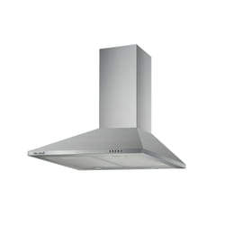 Beldeko HOTTE DE CUISINE DÉCORATIVE INOX 60CM -TRIANGLE - PYRAMIDE 338 m3/h - EVACUATION OU RECYCLAGE - ECLAIRAGE LED
