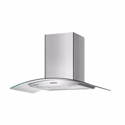 Beldeko Hotte Decorative Murale 90 cm - Verre et Inox