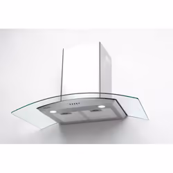 Beldeko Hotte Decorative Murale 90 cm - Verre et Inox - Vue supplémentaire 3