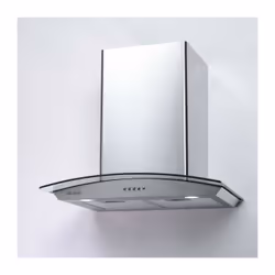Beldeko Hotte Decorative Murale 60 cm - Verre Et Inox, 559 m³/h, Conduit / Recirculation, B, A, D, 60 dB