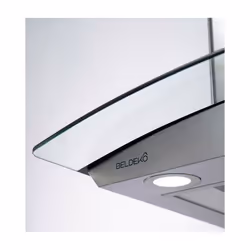 Beldeko Hotte Decorative Murale 60 cm - Verre Et Inox - Vue supplémentaire 5