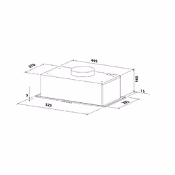Beldeko Isos 52 Encastrée Acier inoxydable 335 m³/h A - Vue supplémentaire 7