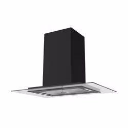BELDEKO - Hotte îlot aspirante 90 cm NOIR - Minuteur - Débit 556 m3/h - 3 vitesses - LUDIA 90 BK
