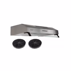 Hotte Casquette 60 cm Inox - Double moteur 200 Watts  - 435 m3/h