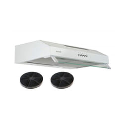 Hotte Casquette 60 cm Blanc - Double moteur 200 Watts  - 435 m3/h
