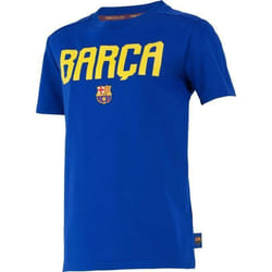 T-shirt - FC BARCELONE - Barça - Taille enfant garçon - 100% coton - Manches courtes