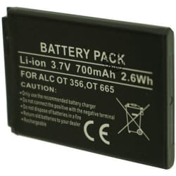 Batterie pour téléphone portable Alcatel OT-1016D - OTECH - 750mAh - Lithium Ion
