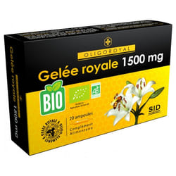 S.I.D Nutrition Oligoroyal Gelée Royale 1500 mg Bio 20 Ampoules