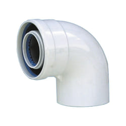 140040175 - Coude coaxial 87° concentrique Ø80/125 - blanc - Baxi