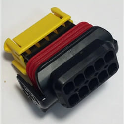 Molex 98788-1101 Connecteur automobile 10P Femelle - pas 4,25mm - Noir/Jaune/Rouge