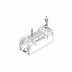 Vendu sans capot ni pins. Le porte-clips 26 voies MT2/SPT se connecte sur une embase 26 voies par un système daide à laccoupl ...