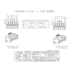 Molex - 94509-5610 Embase Femelle 6 voies - Polarisation a