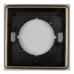 Caractéristiques : Version : 1 poste. Dimensions : 81 x 81 mm. Série : LS990. Couleur : Or - Bronze. Montage : Horizontal ou  ...