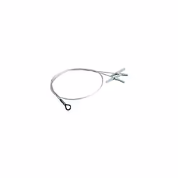 Fixation d'extrémité: 2 crochets de suspension (Y). Matériau du c‚ble: acier. Longueur: 0,3m. Diamètre de c‚ble: 1,5mm.
