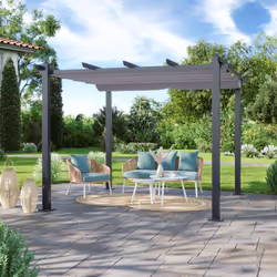 DESCRIPTIF PRODUIT La tonnelle/pergola Hero esthétique et moderne convient très bien au moyen ou grand espaces. Accueillante  ...