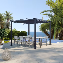 Description générale La tonnelle/pergola Hero XL est une solution esthétique et moderne, idéale pour les moyens et grands esp ...