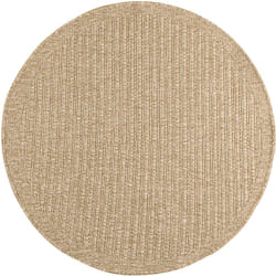 Avril Paris - Tapis extérieur rond - 120cm - naturel - 100% polypropylène résistant aux uv - 1400 gr/m² - eden