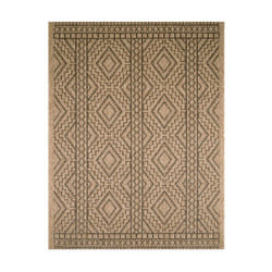 Tapis extérieur - 80x150cm - naturel - 100% polypropylène résistant aux UV - 1400 gr/m² - CASSI