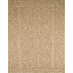 Avril Paris - Tapis extérieur - 50x80cm - naturel - 100% polypropylène résistant aux uv - 1400 gr/m2 - luana - Naturel