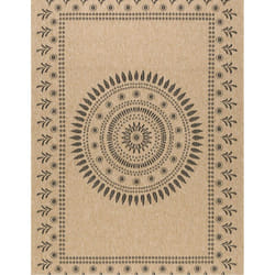 Tapis extérieur - 120x170cm - naturel - 100% polypropylène résistant aux UV - 1400 gr/m² - IZAR