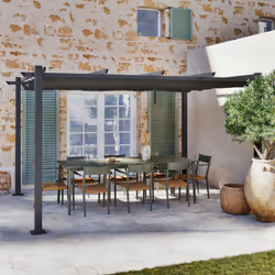DESCRIPTIF PRODUIT La tonnelle/pergola BERCY XL est esthétique et moderne. Elle convient très bien aux moyen ou grands espace ...