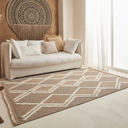 Avril Paris - Tapis extérieur - 60x180cm - multicolore - 100% polypropylène résistant aux uv - 1400gr/m² - aura