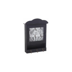 Atmosphera - Boite à clefs avec imprimé - l 20 cm x l 7,5 cm x h 28,5 cm - Noir avec fond blanc - Livraison gratuite