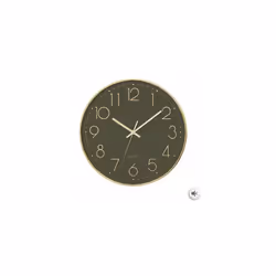 Horloge murale, D 30,5 cm, 3D Gold. Posez cette horloge sur votre mur pour apporter de la modernité à votre intérieur. Le méc ...