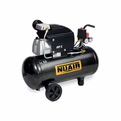 Compresseur à air 2CV 15kW Monophasé 50L Entraînement direct lubrifié FC2/50 N Nuair