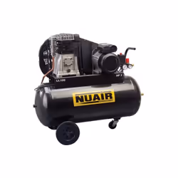 Nuair - Compresseur à air 2CV 1,5kW Monophasé 50L 10 bar Entraînement par courroie lubrifié - B2800/50CM2 Le compresseur Nuai ...