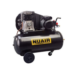 Compresseur PRO entrainé par courroie 100 Litres 3 Cv 10 bars 23 m3 /h B3800B/100CT3 Nuair
