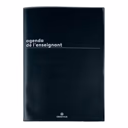 Agenda semainier de lenseignant OBERTHUR Boreal Noir 2024-2025