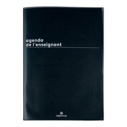 Agenda semainier de lenseignant OBERTHUR Boreal Noir 2024-2025